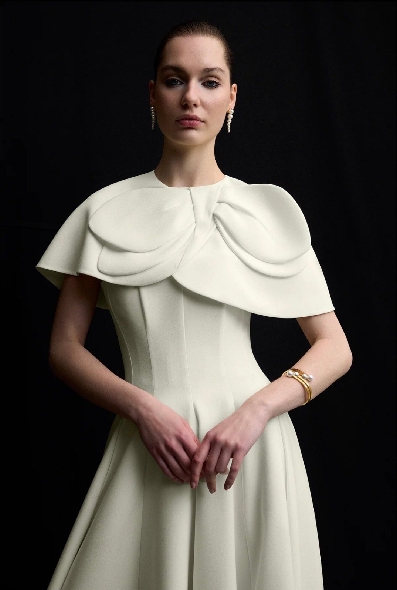 BOLERO DETAYLI STRAPLEZ KLOŞ ETEK ABİYE ELBİSE 1187