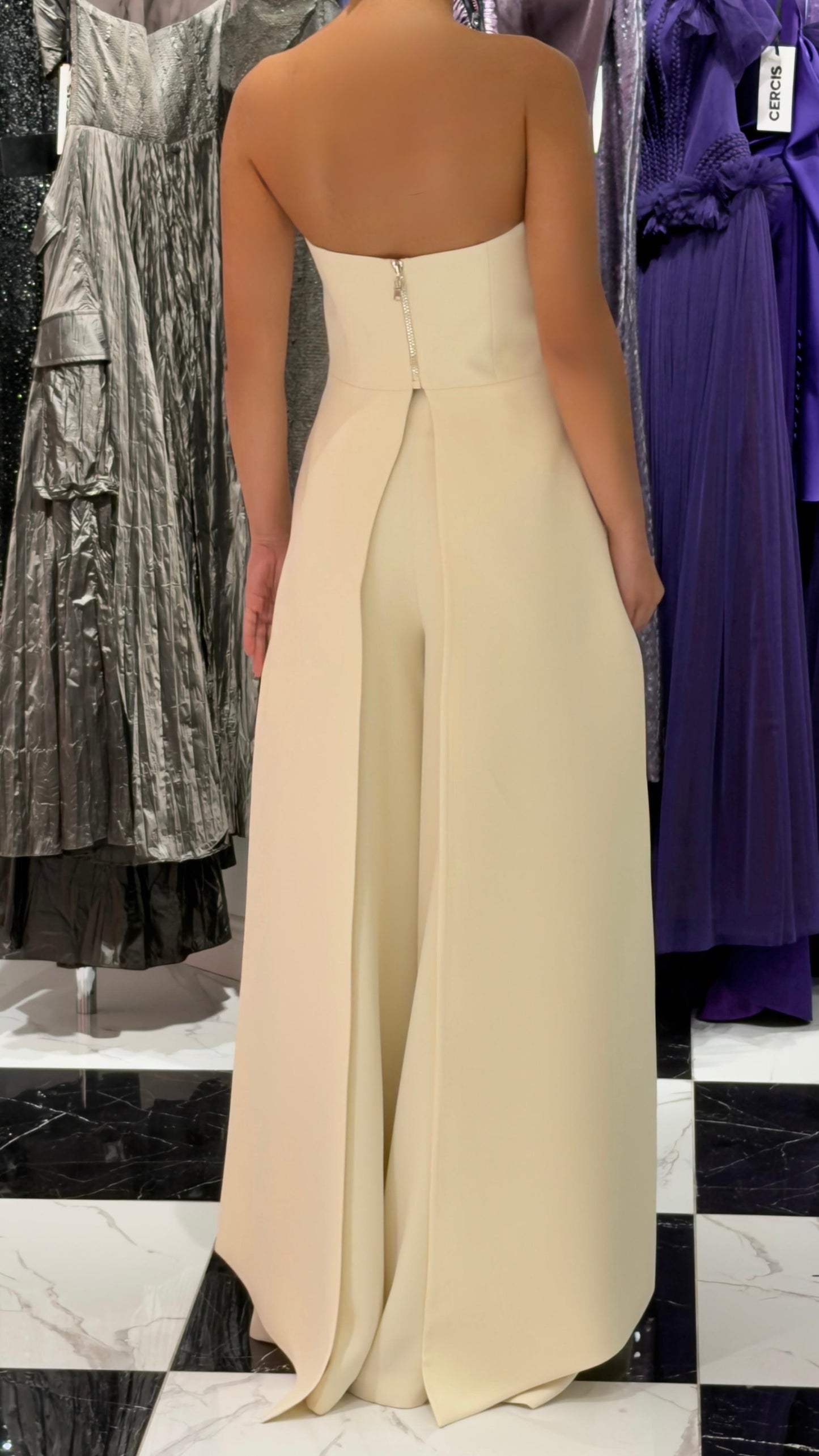 STRAPLEZ KUYRUK DETAYLI ABİYE TAKIM 21033