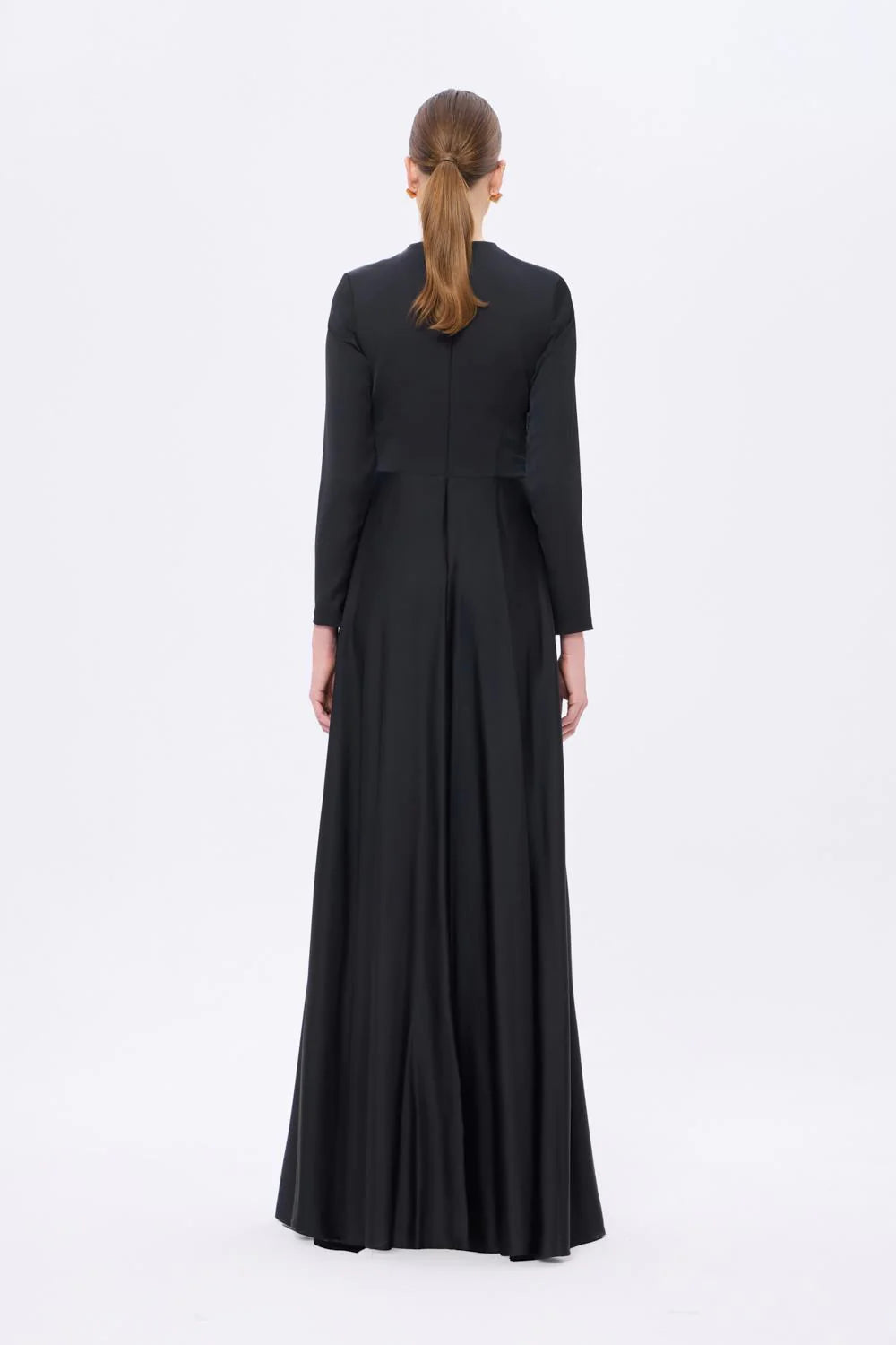 BEL DRAP DETAYLI UZUN KOLLU UZUN أبيي إلبيس - 9208C