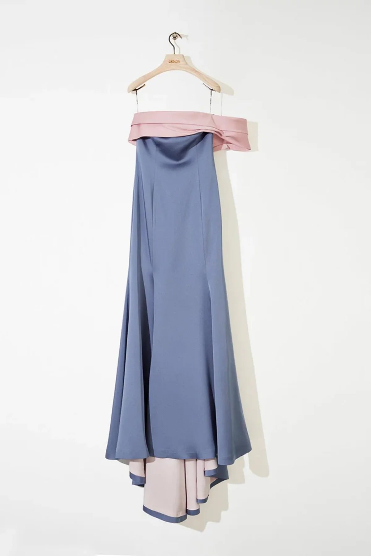 STRAPLEZ KUYRUKLU BALIK ELBİSE 2115